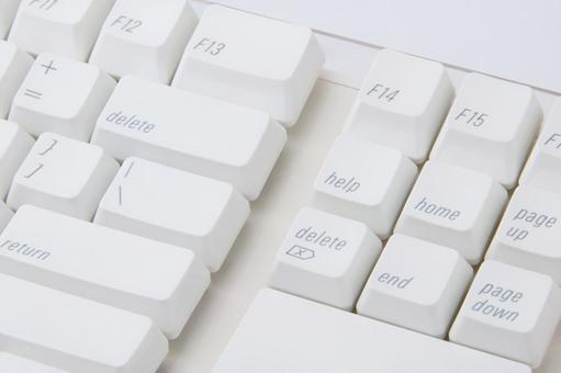 白いキーボード 白いキーボード キーボード,キー,入力機器の写真素材