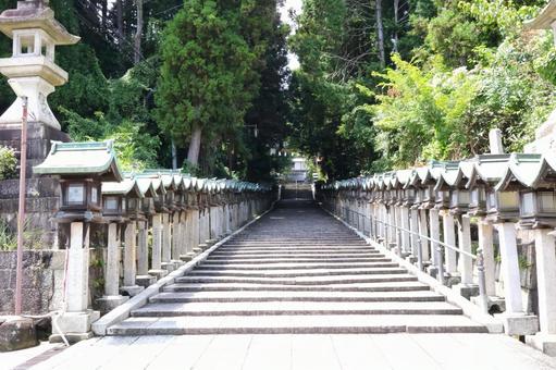 宝山寺への参道階段と灯篭 奈良県生駒市 宝山寺への参道階段と灯篭 奈良県生駒市 宝山寺,参道,階段の写真素材