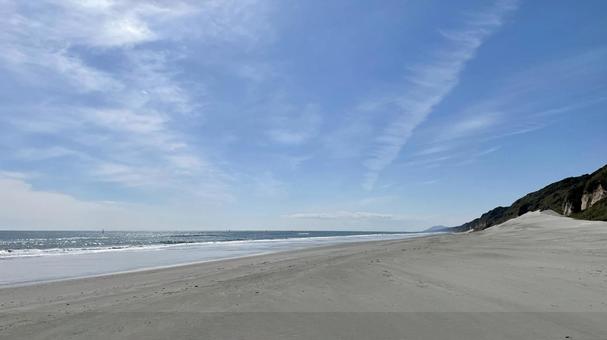 海のある風景NM18 海,太平洋,砂浜の写真素材