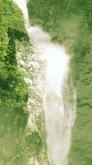 富山県-称名滝-近景 富山県-称名滝-近景の写真