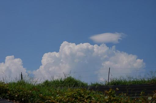夏休みを感じさせる入道雲 夏休みを感じさせる入道雲の写真