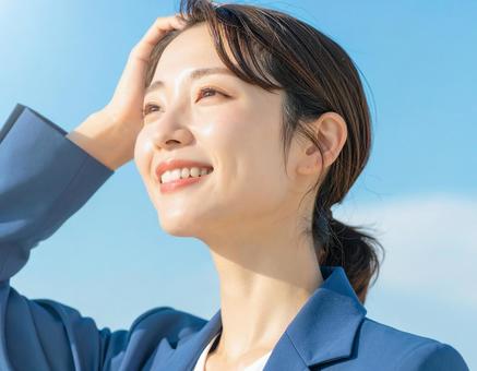 汗をふく 汗をふくの写真