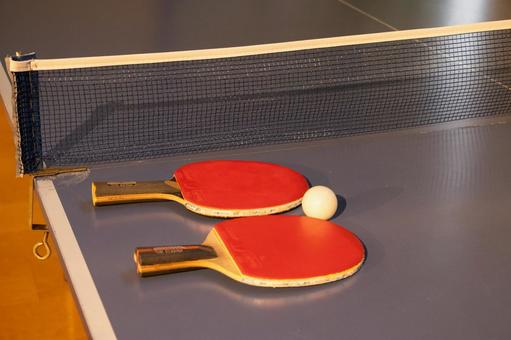 Photo, table tennis, zhuo ball table, racket, 