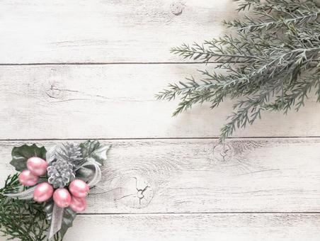 冬イメージ（クリスマス）背景木目1 クリスマス,冬,クリスマスイブの写真素材