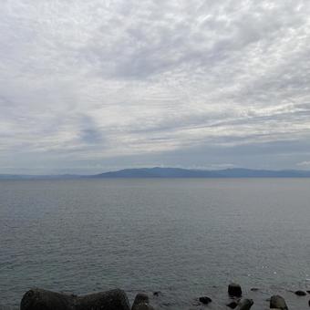 駿河湾と伊豆半島の写真