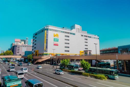 【宮城】仙台駅周辺の街並み 【宮城】仙台駅周辺の街並み 仙台,宮城,街並みの写真素材