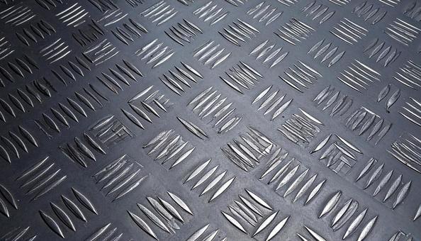 滑り止め模様が施された金属床のテクスチャ 滑り止め模様が施された金属床のテクスチャの写真
