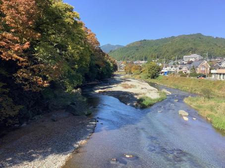 秋川渓谷 秋川渓谷,渓谷,秋の写真素材