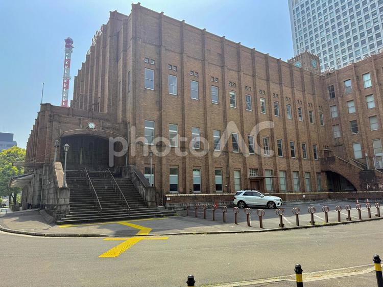 日比谷公園　日比谷公会堂 霞ヶ関,施設,歩道の写真素材