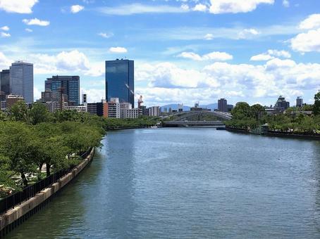 View from Genpachi Bridge in Sakuranomiya, Osaka, JPG View from Genpachi Bridge in Sakuranomiya, Osaka, JPG