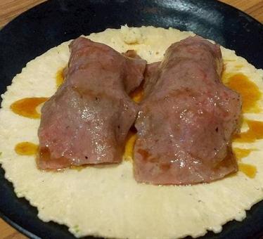 肉寿司 肉寿司,お寿司,牛肉の写真素材