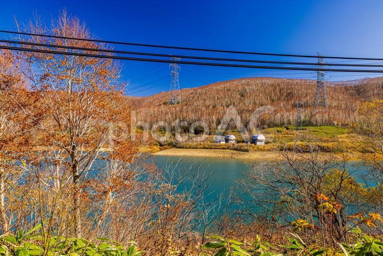 新潟県　苗場の秋景色　 紅葉,秋,苗場ドラゴンドラの写真素材