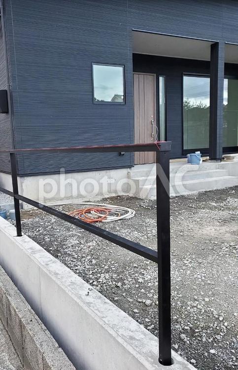 新築一戸建て　外構工事イメージ 外構,外構工事,工事の写真素材
