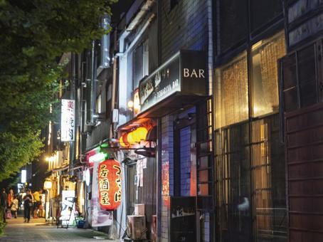 京都の夜に灯るネオン 京都の夜に灯るネオン 京都,居酒屋街,夜の京都の写真素材