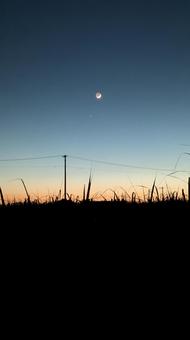 夕焼け空のグラデーション 空,グラデーション,夕方の写真素材