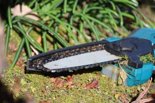 電動チェーンソー 電動チェーンソー,チェーンソー,工具の写真素材