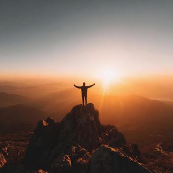 挑戦の先に待つ美しい景色の写真