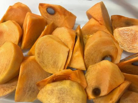 富有柿 柿,富有柿,果物の写真素材