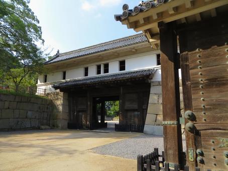 丸亀城 大手門 大手一の門 丸亀城 大手門 大手一の門 丸亀城,現存天守,高石垣の写真素材