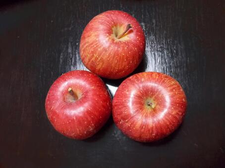 3 apples, JPG 3 apples, 蘋果, 冬季, 堅果, JPG