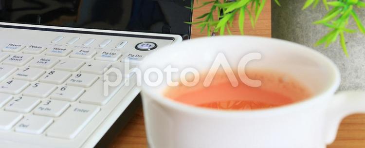 休み時間　休憩　休日　ミルクコーヒー コーヒータイム,ミルクコーヒー,ティータイムの写真素材
