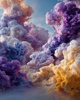 幻想的なインクが広がる抽象的な雲 幻想的なインクが広がる抽象的な雲の写真