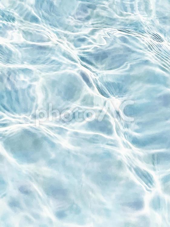 水の波紋　プール　テクスチャ素材 波紋,水面,水の写真素材
