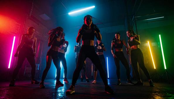 暗闇ボクシングの写真