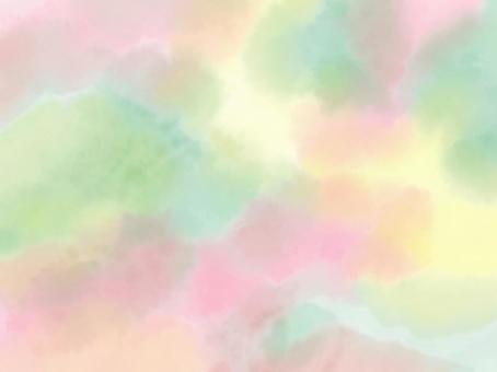 水彩混色もや 水彩混色もや 背景,グラデーション,テクスチャの写真素材
