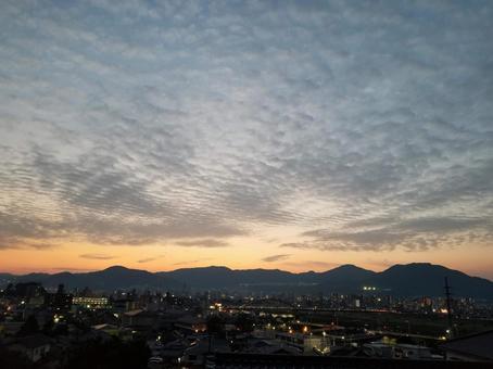 Photo, setting sun, sunset, dusk, 