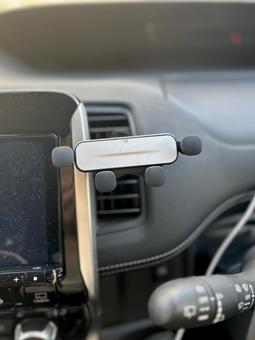 携帯　置き場 スマホスタンド,車内,スタンドの写真素材