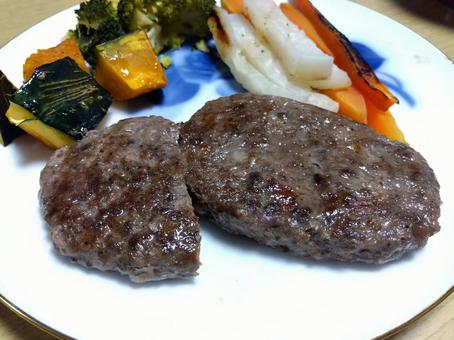 ハンバーグ5 ハンバーグ5 美味しい,肉,ハンバーグの写真素材