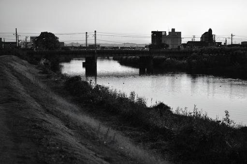 川 モノクロ 川 モノクロの写真