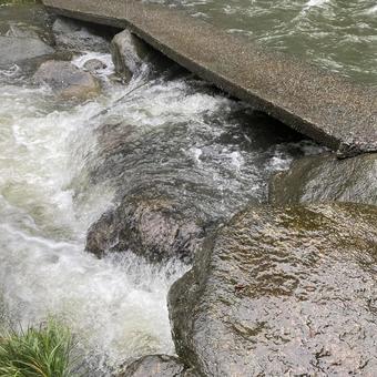 Photo, waterfall, saga prefecture, tangjin city, 