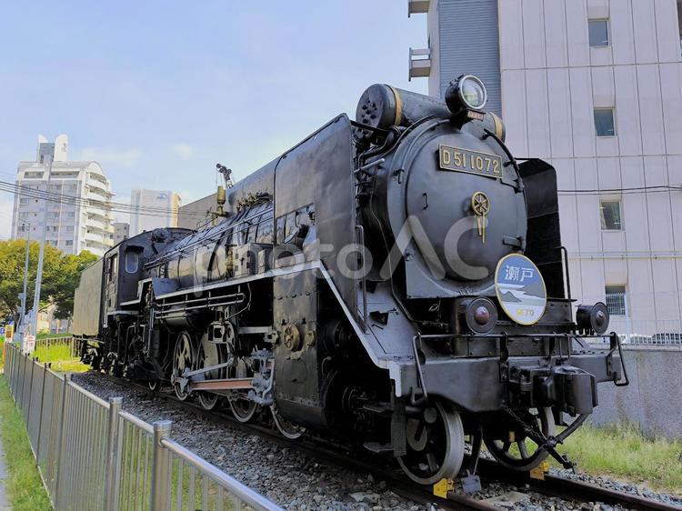 D51蒸気機関車、兵庫県神戸市 d51,蒸気機関車,slの写真素材