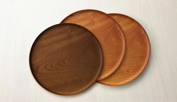 背景素材　丸い盆 盆,真俯瞰,3枚の写真素材