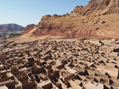 ウラ旧市街 アルウラ,サウジアラビア,ウラの写真素材