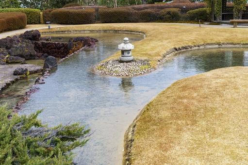 ホテルの庭園 ホテルの庭園の写真