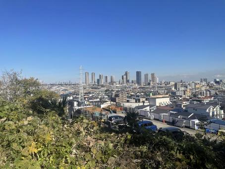 武蔵小杉タワーマンション昼間 武蔵小杉,タワーマンション,タワマンの写真素材