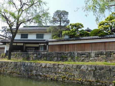 倉敷美観地区 川舟流し 舟からの風景 倉敷美観地区 川舟流し 舟からの風景 倉敷美観地区,川舟流し,歴史的建造物の写真素材