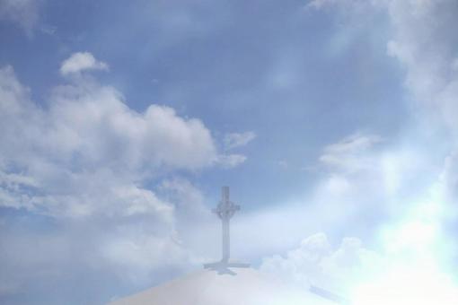 空と教会 空と教会 空,教会,壁紙の写真素材