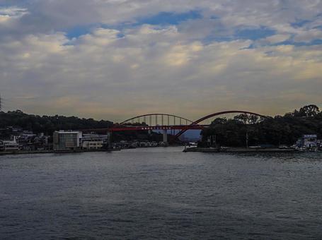 【広島県】呉市・音戸大橋 音戸大橋,音戸の瀬戸,呉市の写真素材