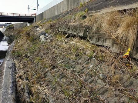 Photo, seawall, corruption, concrete, 