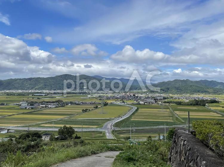 のどかな風景 田舎,絶景,旅行の写真素材