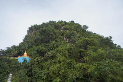 中国寺院 中国寺院,山,木の写真素材