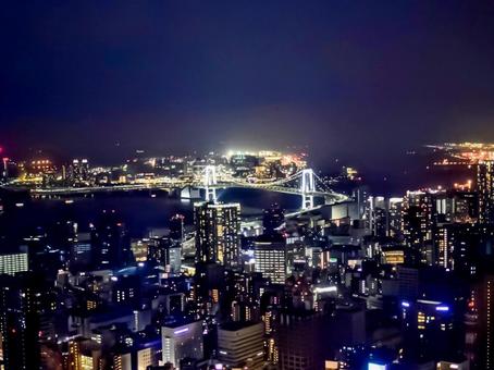 東京タワーからの夜景の写真