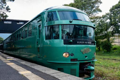 特急「ゆふいんの森」 ゆふいんの森,特急,jrの写真素材