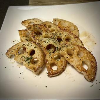 蓮根のバター焼き 蓮根のバター焼きの写真