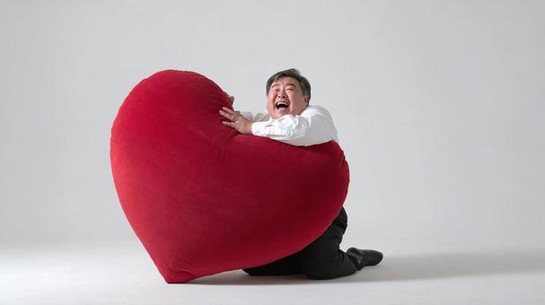 推しからの愛に感激して大笑い 推しからの愛に感激して大笑いの写真