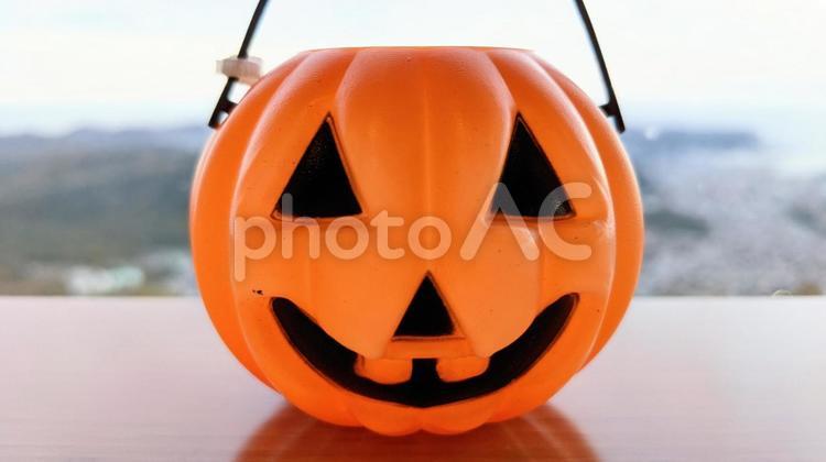 ハロウィン　カボチャ　おばけ　置き物 ハロウィン,カボチャ,おばけの写真素材